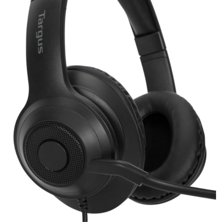 Targus AEH102GL auricular y casco Auriculares Alámbrico Diadema Llamadas/Música USB tipo A Negro