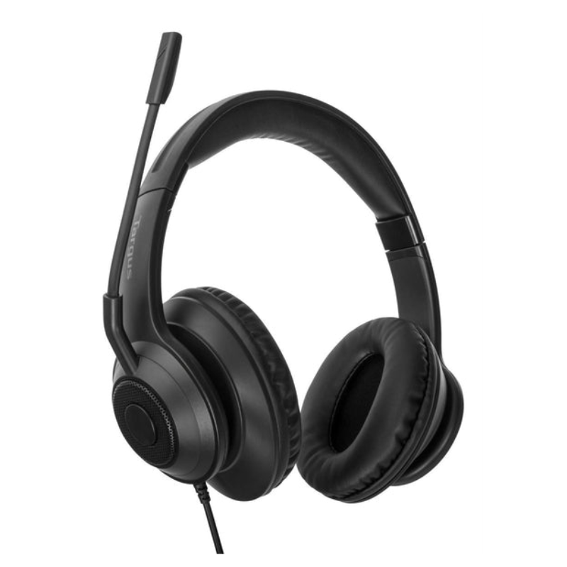 Targus AEH102GL auricular y casco Auriculares Alámbrico Diadema Llamadas/Música USB tipo A Negro