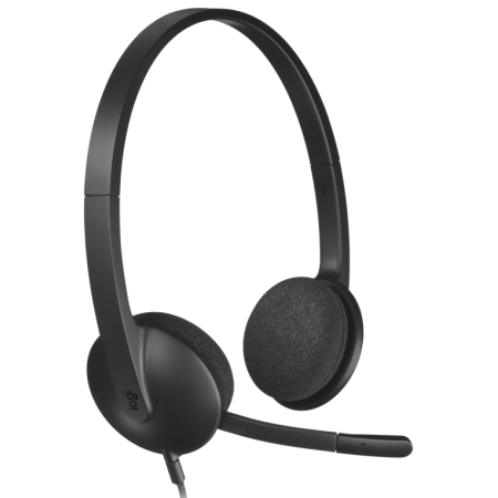 Logitech H340 USB Auriculares Alámbrico Diadema Oficina/Centro de llamadas USB tipo A Negro