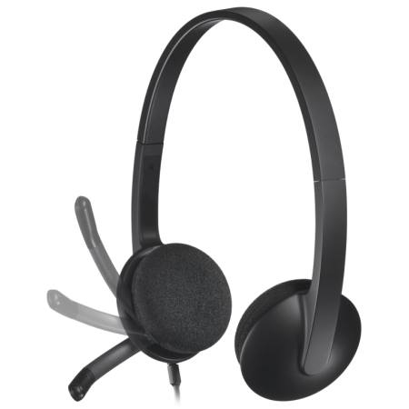 Logitech H340 USB Auriculares Alámbrico Diadema Oficina/Centro de llamadas USB tipo A Negro