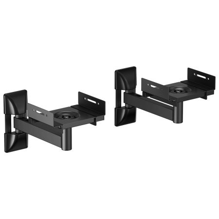 AISENS Soporte Universal De Pared Giratorio E Inclinable Para Altavoces, Negro