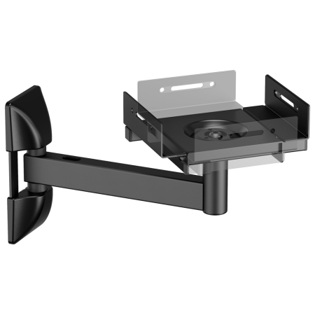 AISENS Soporte Universal De Pared Giratorio E Inclinable Para Altavoces, Negro