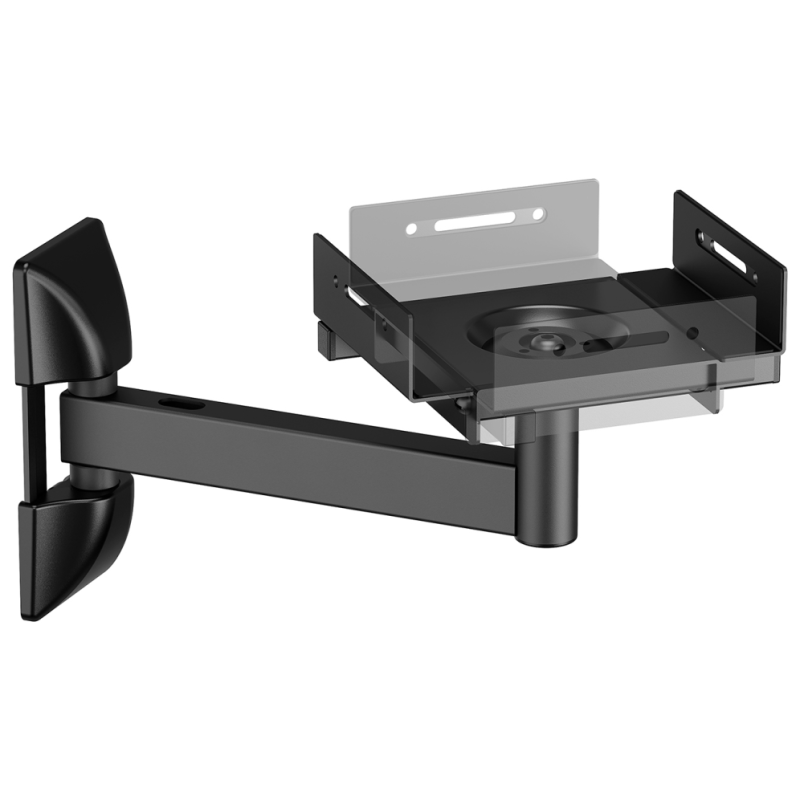 AISENS Soporte Universal De Pared Giratorio E Inclinable Para Altavoces, Negro