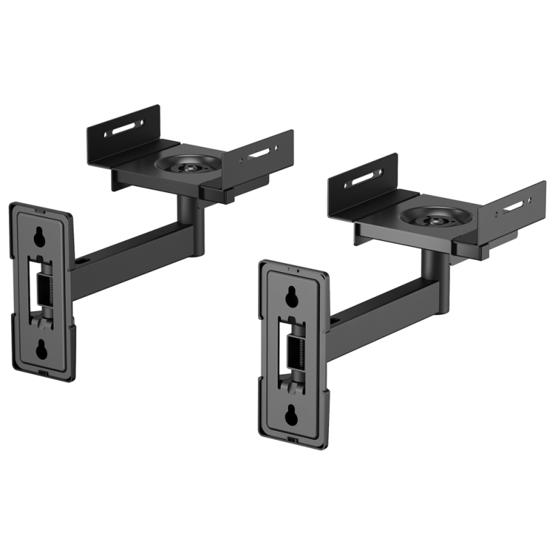 AISENS Soporte Universal De Pared Giratorio E Inclinable Para Altavoces, Negro