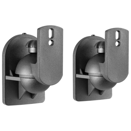 AISENS Soporte Universal De Pared Giratorio E Inclinable Para Altavoces, Negro