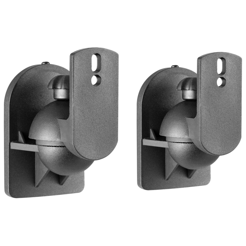 AISENS Soporte Universal De Pared Giratorio E Inclinable Para Altavoces, Negro