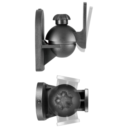 AISENS Soporte Universal De Pared Giratorio E Inclinable Para Altavoces, Negro
