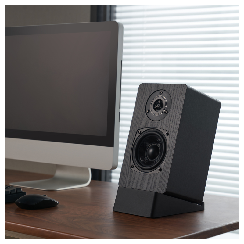 AISENS Soporte Universal De Sobremesa Para Altavoces, Negro