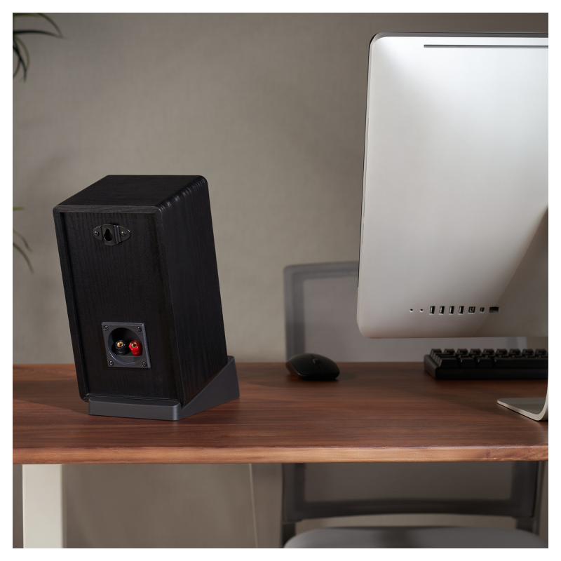 AISENS Soporte Universal De Sobremesa Para Altavoces, Negro