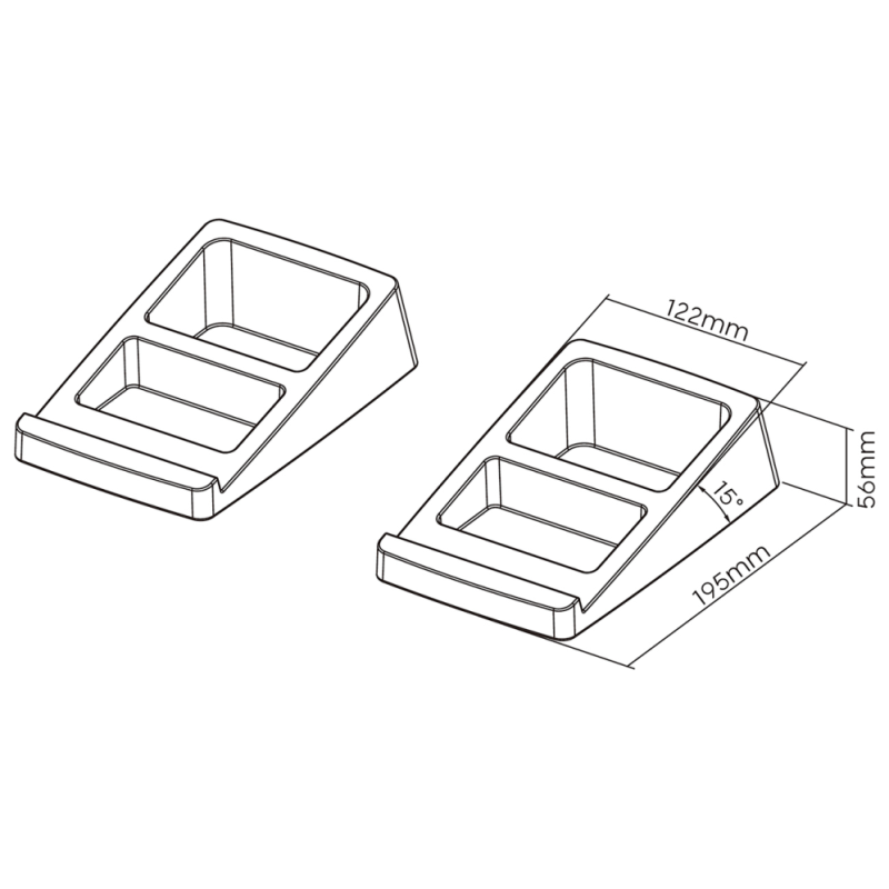 AISENS Soporte Universal De Sobremesa Para Altavoces, Negro