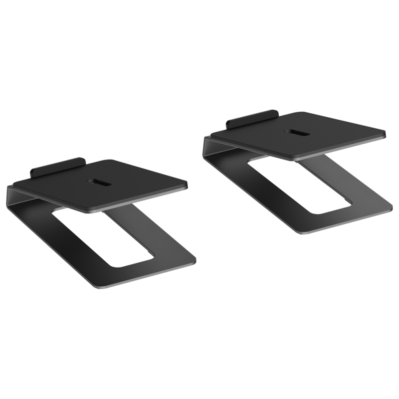 AISENS Soporte Universal De Sobremesa Para Altavoces, Negro