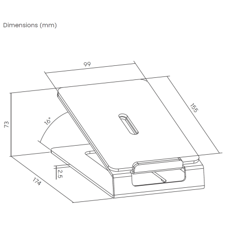AISENS Soporte Universal De Sobremesa Para Altavoces, Negro