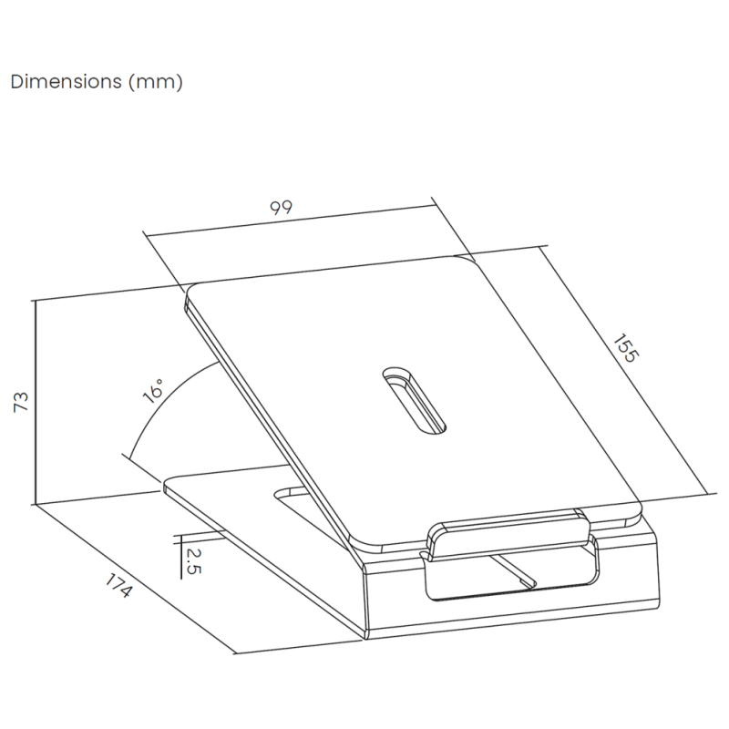 AISENS Soporte Universal De Sobremesa Para Altavoces, Negro