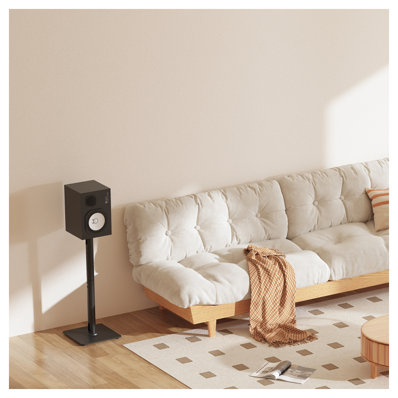 AISENS Soporte Universal De Suelo Para Altavoces, Negro