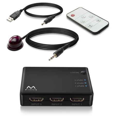 Ewent EW3730 interruptor de video HDMI