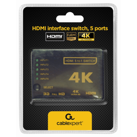 Gembird DSW-HDMI-53 interruptor de video