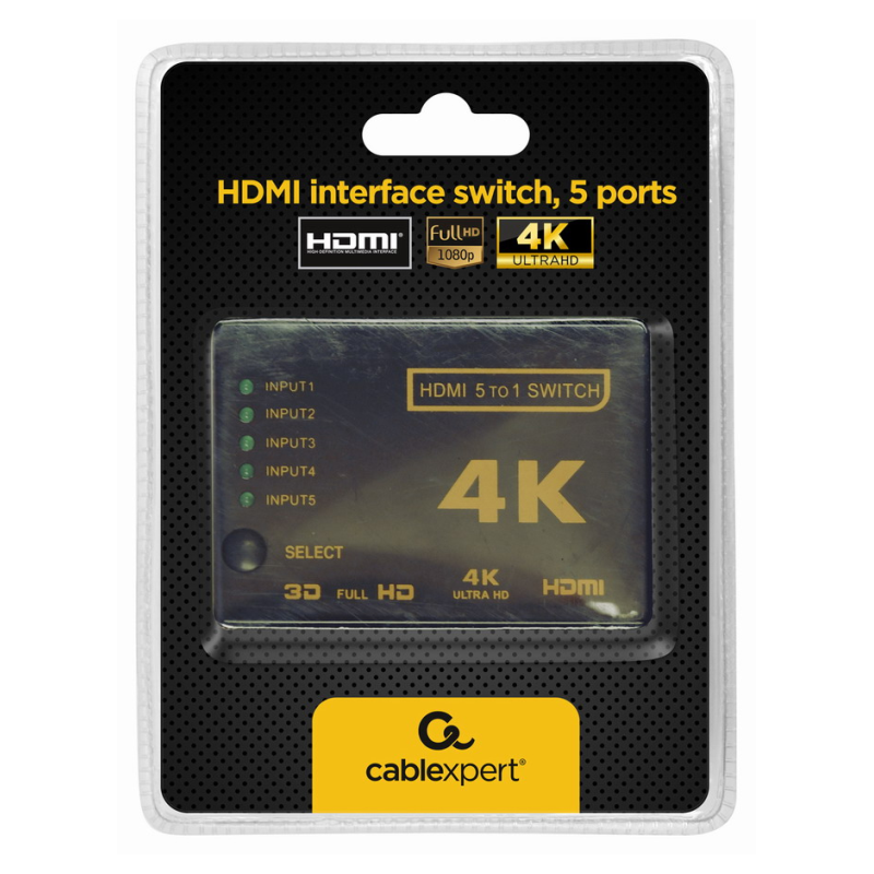 Gembird DSW-HDMI-53 interruptor de video