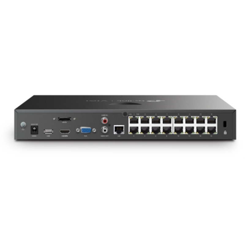 TP-Link VIGI NVR2016H-16MP Grabadore de vídeo en red (NVR) Negro