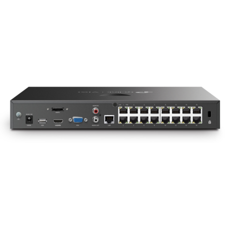 TP-Link VIGI NVR2016H-16P Grabadore de vídeo en red (NVR) Negro