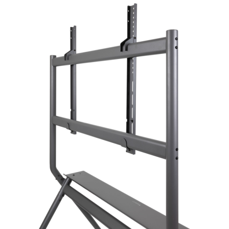 TooQ iSTAND Soporte de Suelo con Ruedas para Pantallas 50″- 86″, Gris