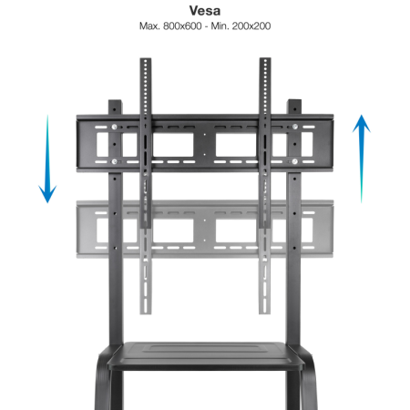 TooQ Coloso Soporte de Suelo con Ruedas para Pantalla 37″-100″