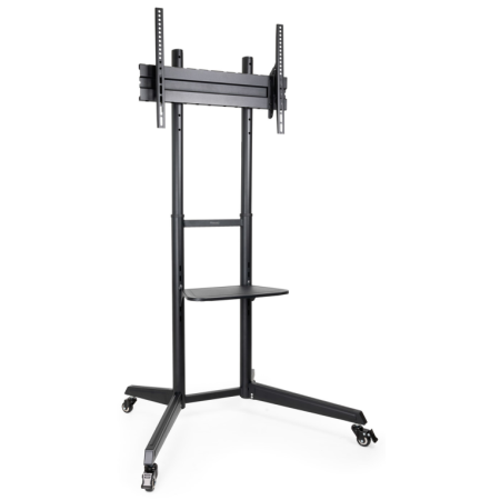 TooQ RAMSÉS Soporte de Suelo con Ruedas para Pantallas 37″- 70″, Negro