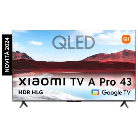 Xiaomi TV A Pro 43″ 109,2 cm (43″) 4K Ultra HD Smart TV Wifi Gris, Titanio