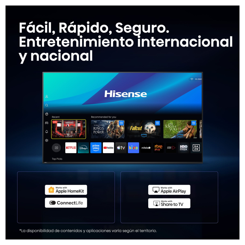 Hisense 40A4S 101,6 cm (40″) Full HD Smart TV Wifi Negro 200 cd / m²