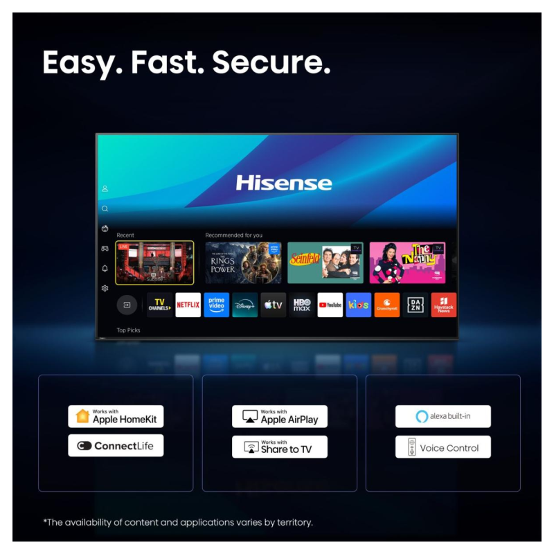 Hisense 50A6S 127 cm (50″) 4K Ultra HD Smart TV Wifi Negro