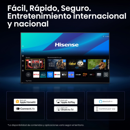 Hisense 55E8S Televisor 139,7 cm (55″) 4K Ultra HD Smart TV Wifi Gris 400 cd / m²
