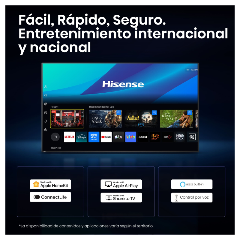 Hisense 55E8S Televisor 139,7 cm (55″) 4K Ultra HD Smart TV Wifi Gris 400 cd / m²