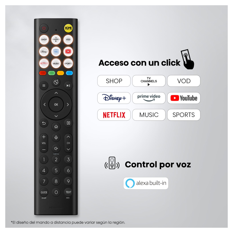 Hisense 55E8S Televisor 139,7 cm (55″) 4K Ultra HD Smart TV Wifi Gris 400 cd / m²