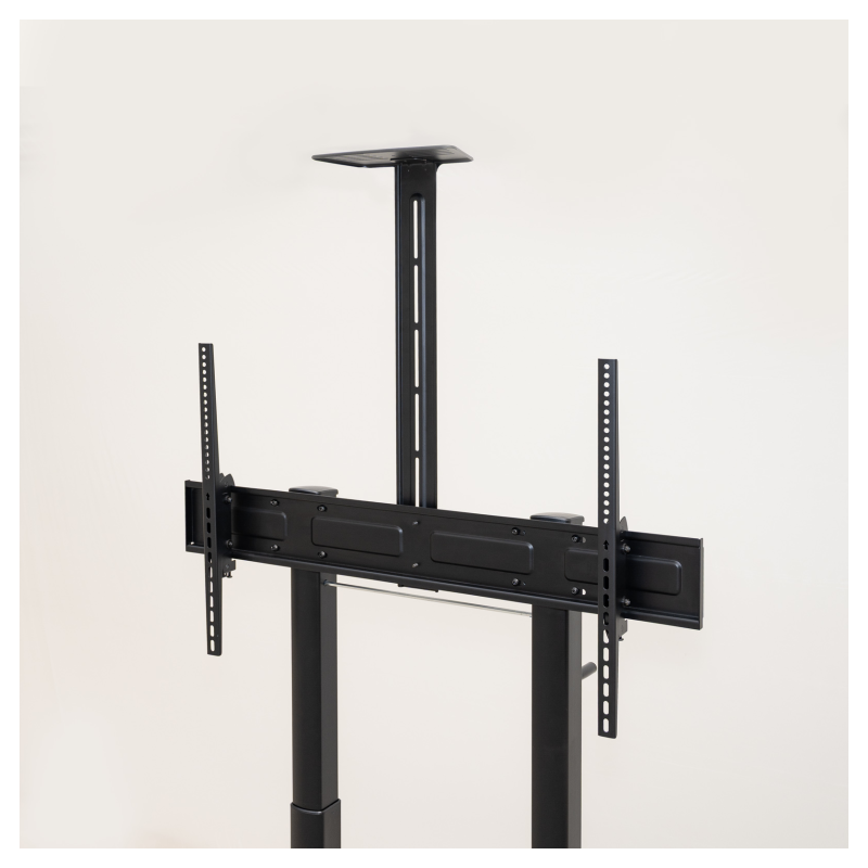 TooQ “AQUILES” Soporte de Suelo con Ruedas con Regulación de Altura para Pantallas 60″-100″, Negro