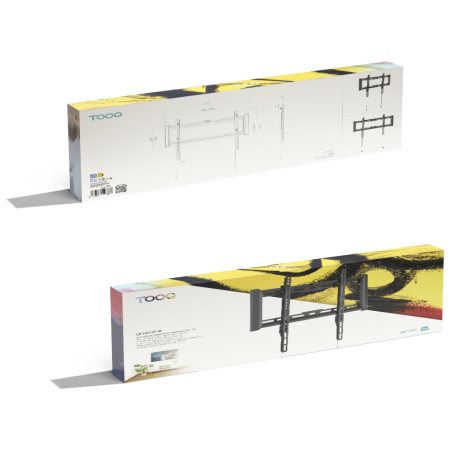 TooQ Soporte Fijo de pared para pantallas 32″- 70″, Negro