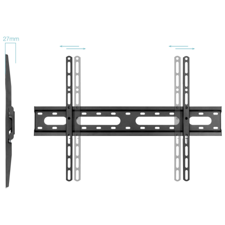TooQ Soporte Fijo de pared para pantallas 37″- 80″, Negro