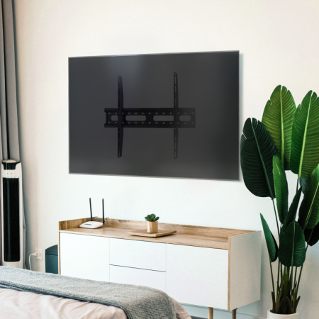 TooQ Soporte Fijo de pared para pantallas 37″- 80″, Negro