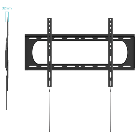 TooQ Soporte Fijo de Pared para Pantallas 37”-140”, Negro