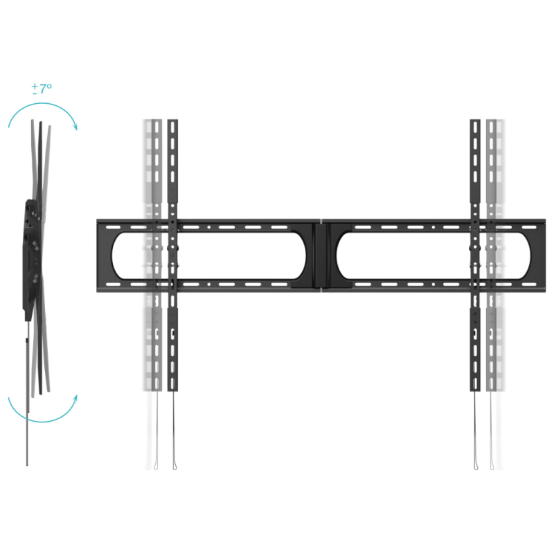 TooQ Soporte de Pared para Pantallas 37”-140”, Negro