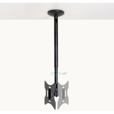 TooQ Soporte de Techo para pantallas 23”-42”, Negro