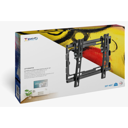 TooQ LP1044T-B soporte para TV 109,2 cm (43″) Negro