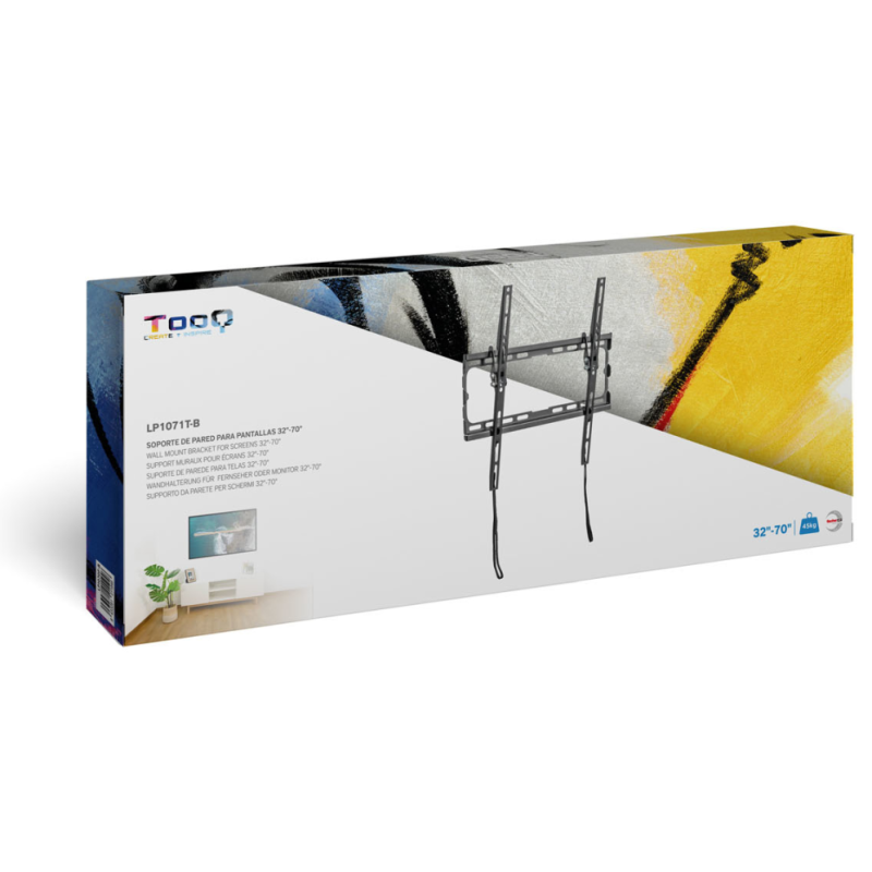 TooQ LP1071T-B soporte para TV 177,8 cm (70″) Negro
