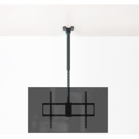 TooQ Soporte de Techo Extensible para Pantallas 50″-100″, Negro