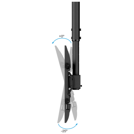 TooQ Soporte de Techo para Pantallas 32″-75″, Negro