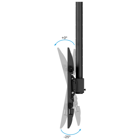 TooQ Soporte de Techo para Pantallas 43″-86″, Negro