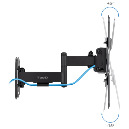 TooQ Soporte de Pared para Pantallas 13″-43″, Negro