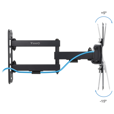 TooQ Soporte de Pared para Pantallas 13″-43″, Negro
