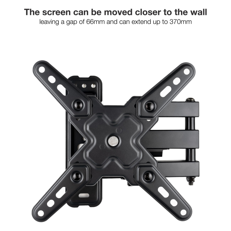 TooQ Soporte de Pared para Pantallas 13″-43″, Negro