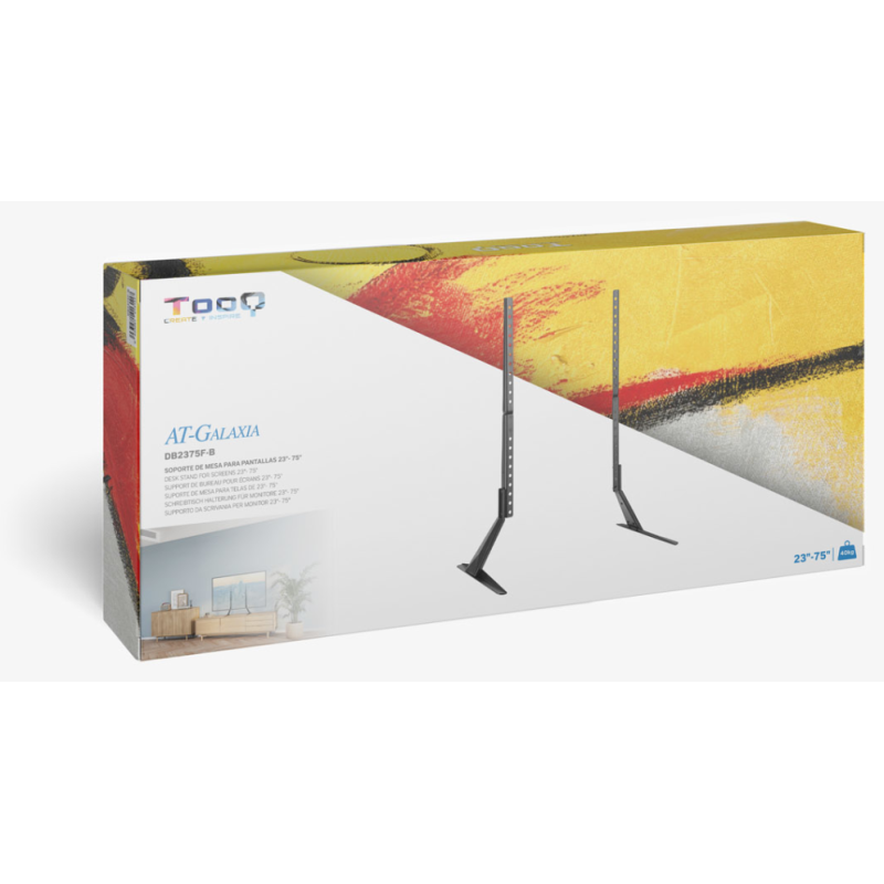 TooQ Soporte de mesa para pantallas 23”-75”