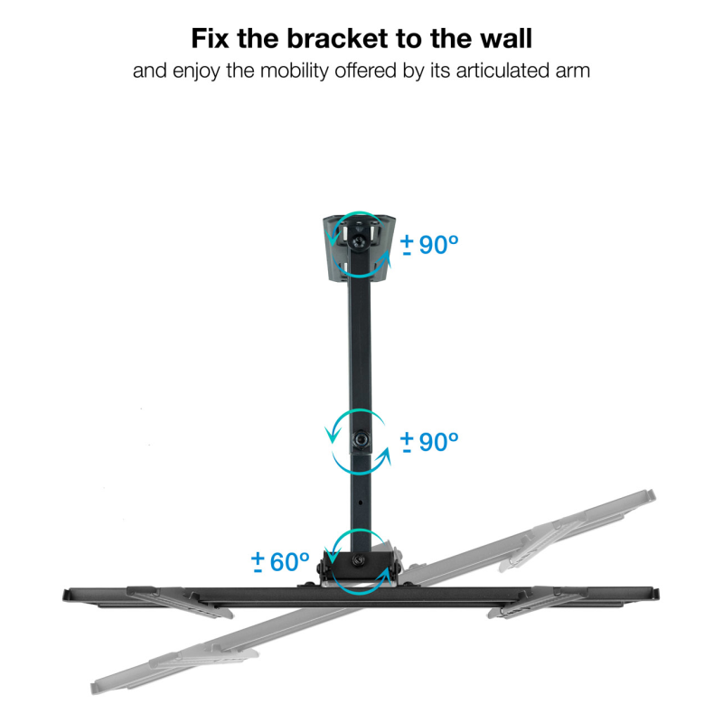 TooQ Soporte de pared para pantallas 32”- 55”