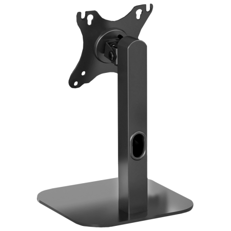 AISENS Soporte de Mesa Eco Giratorio e Inclinable Para Monitor/POS 2.5kg de 10″-24″, Negro